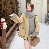 现货-双色双面双穿贝壳绣双面呢外套306-AW115-k295-k448，女装毛呢外套，浙宝306