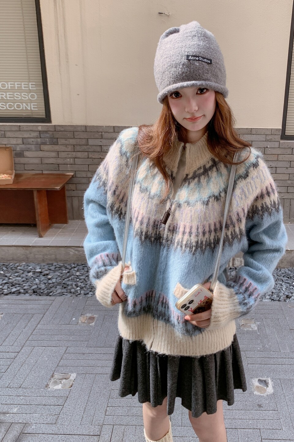 洋气漂亮多巴胺减龄拼接撞色毛衣外套女2025年春秋新款少女感开衫图片