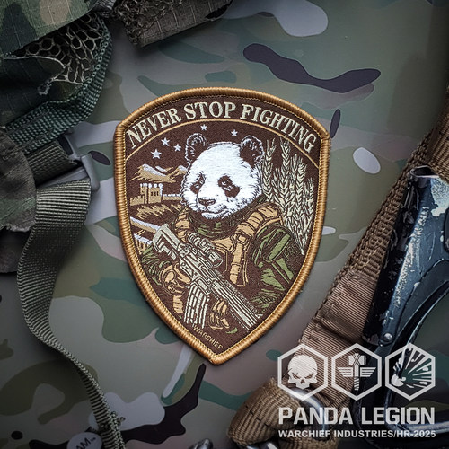 WARCHIEF酋长新品盾形战术熊猫臂章野战版 （版权产品 侵权必究）