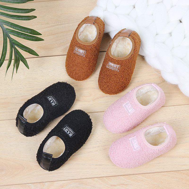 断码清仓特价宝宝加绒学步鞋女童一脚蹬豆豆鞋室内棉拖鞋毛毛鞋,童鞋/婴儿鞋/亲子鞋,棉鞋,淘宝优惠券,粉丝福利购,淘宝优惠卷