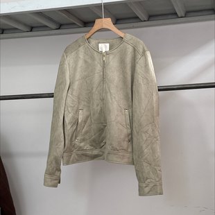 grove家麂皮绒料子淡绿色l码80-120斤