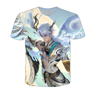 王者荣耀诸葛亮天机白泽衣服男女装短袖t恤夏季青少年儿童cos上衣