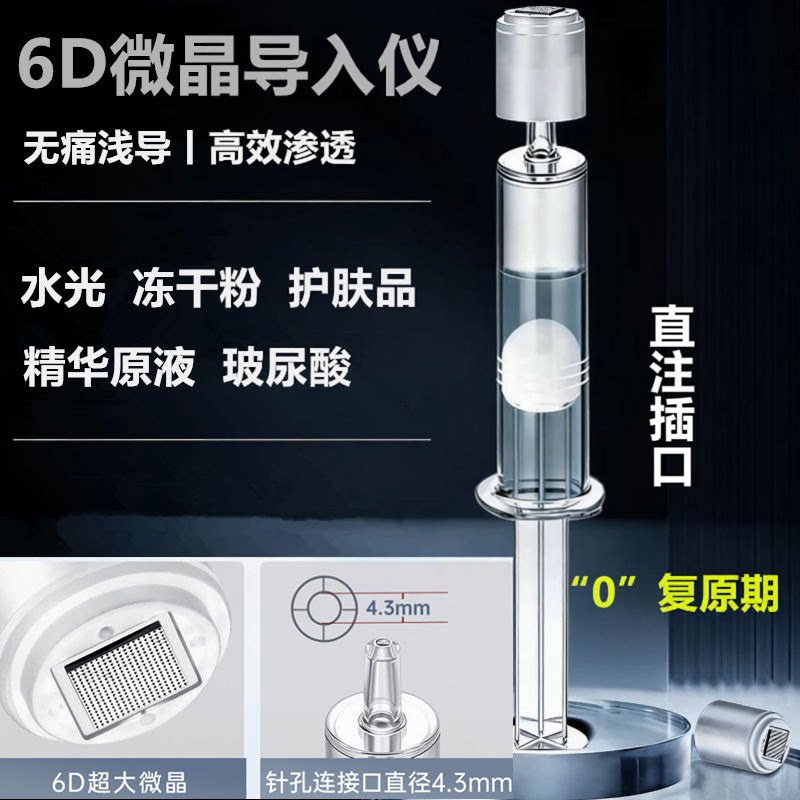 6D注射器适配微晶头手动注射导头图片