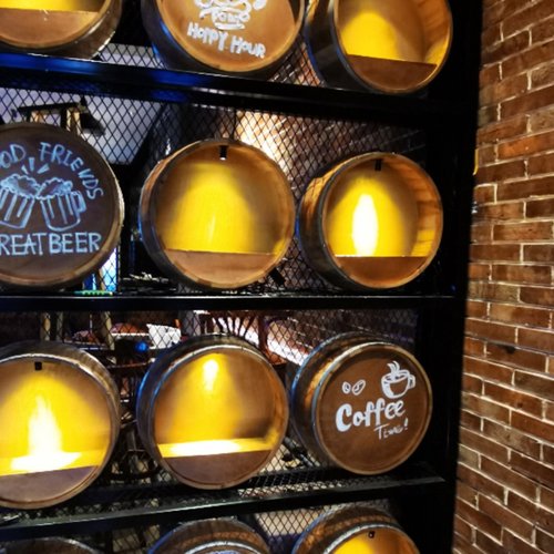 橡木桶半桶可储物酒吧酒馆酒庄酒会装饰橡木桶半桶空桶装饰可定制