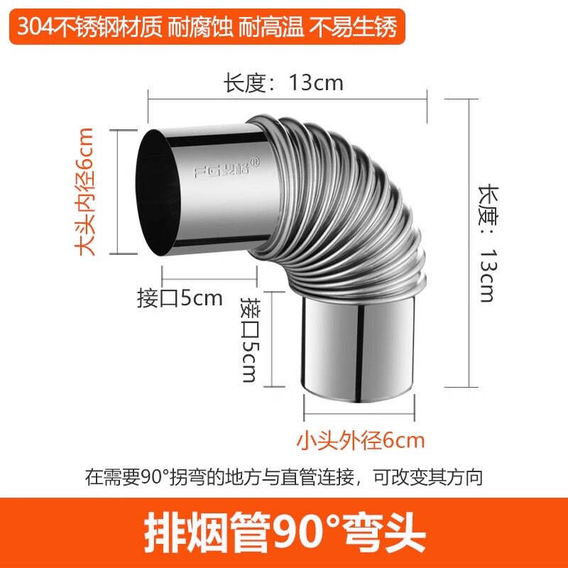 抽油烟机排烟管道厨房吸油烟机排气管伸缩软管烟道铝箔排风管加厚