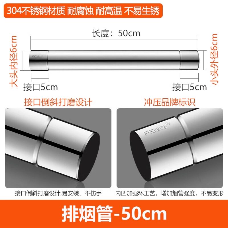 抽油烟机排烟管道厨房吸油烟机排气管伸缩软管烟道铝箔排风管加厚