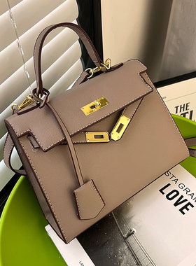 Clean Knоck百搭大包包女2026新款时尚铂金凯莉包小众通勤单肩包