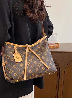 Clean Knоck托特包斜挎包2026新款水桶包复古老花大包单肩斜挎包