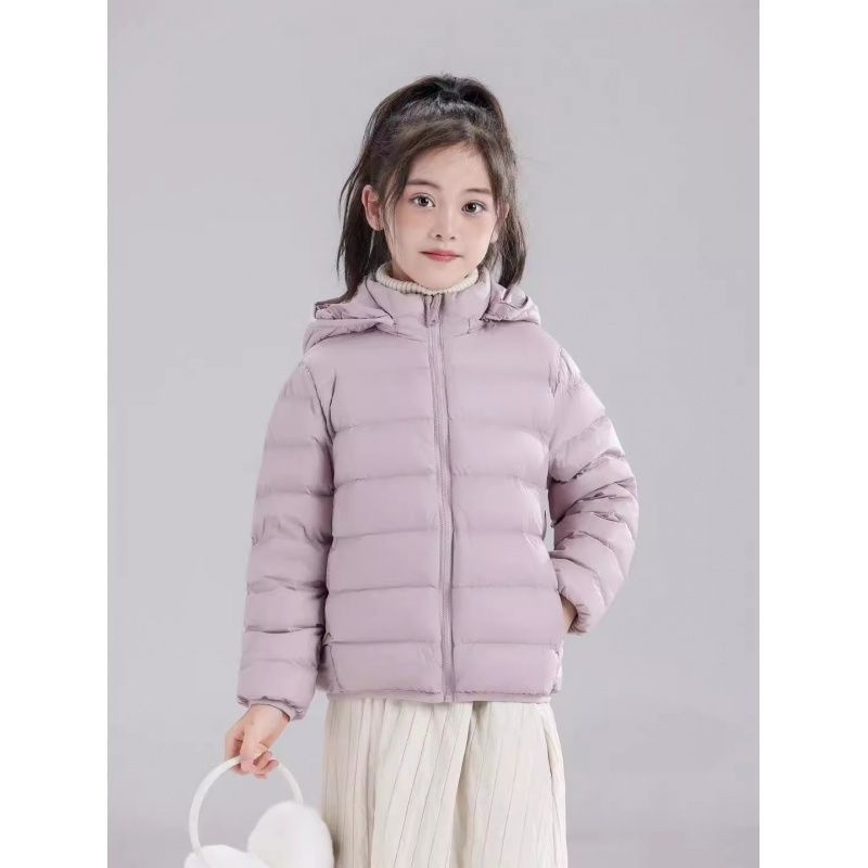 儿童羽绒服可拆卸帽90白鸭绒新款男女童轻薄款宝宝中大童秋冬外套