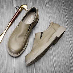 LP2025年软底真皮男鞋 潮流透气低帮鞋 夏季 一脚蹬皮鞋 新款 日本代购