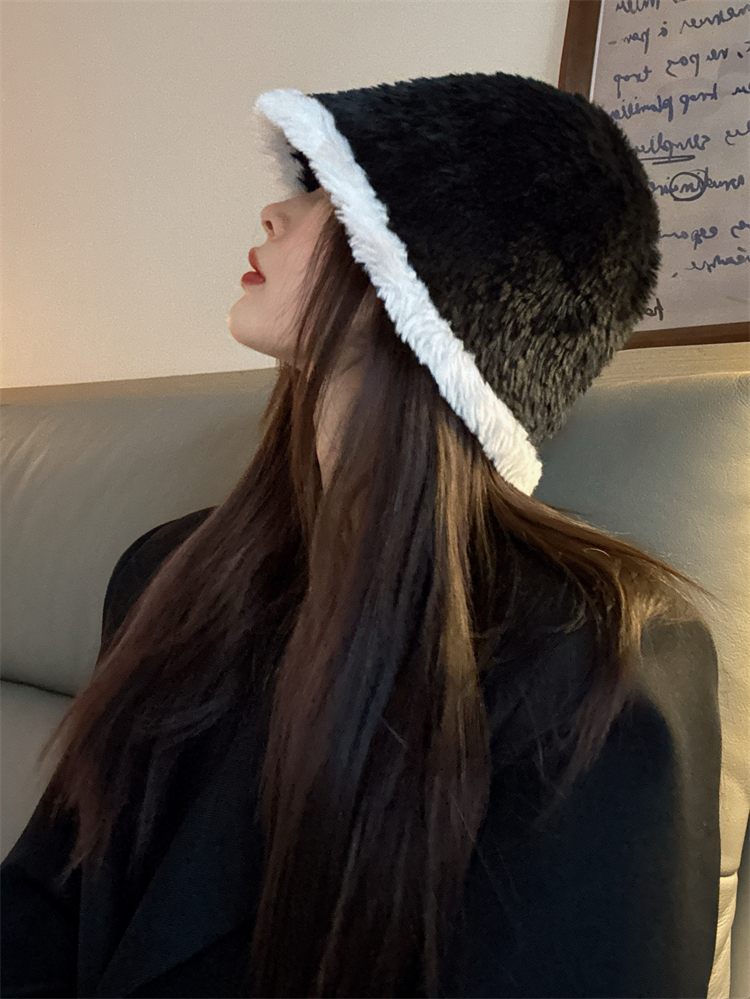 素颜早八遮脸盆帽大头围