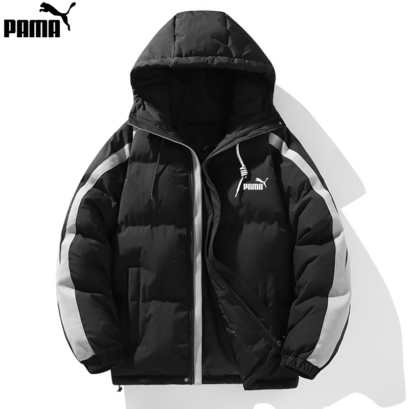 1折专区|奥特莱斯|2025冬连帽羽绒棉服男士情侣百搭保暖棉衣外套