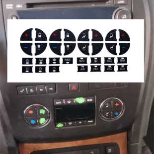 别克昂科雷空调按键贴中控多媒体CD导航按钮开关掉漆修复贴片