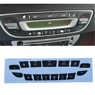 适用于雷诺新风朗CD多媒体收音机空调AC按键修复按钮美化防水贴纸