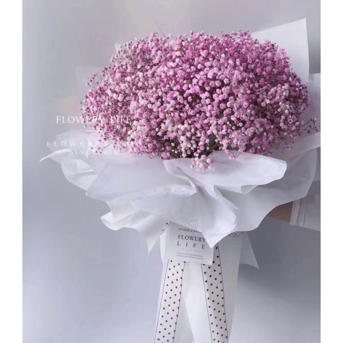 泉州满天星鲜花礼盒花束同城速递送老婆闺蜜生日南安惠安福州厦门