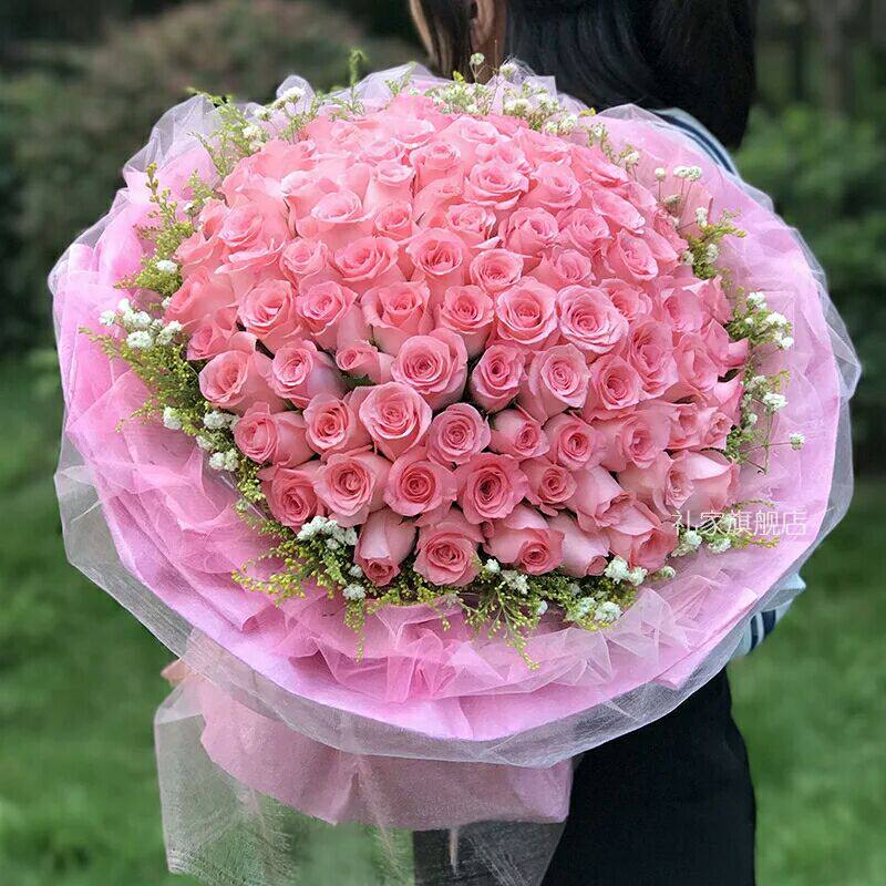 99朵玫瑰花束母亲节情人节女友表白生日沈阳大连长春鲜花同城速递
