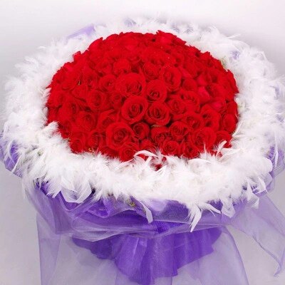 福建福州石狮红玫瑰绣球桔梗情人节母亲节生日鲜花店同城速递送花