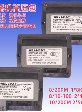 8/20PM 10/20CM燃烧机高压包 8KV单级 2*5kv双极点火器FIDA同款