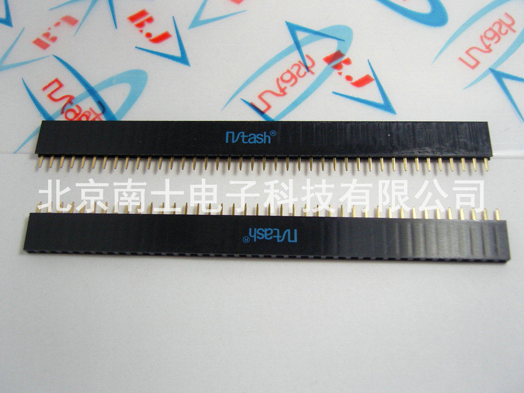 精工南士 镀金1*40P 40PIN单排座 单排母座 插座 间距2.54MM 环保