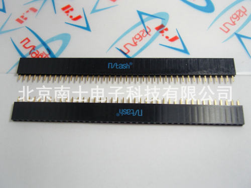 精工南士 镀金1*40P 40PIN单排座 单排母座 插座 间距2.54MM 环保