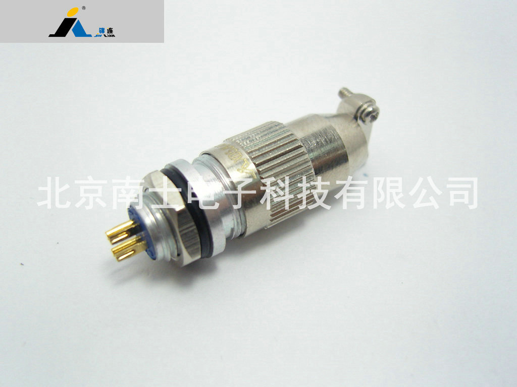 JINLIAN 锦连 XD5 4芯 航空插头 圆形插座 开孔8mm XD5J4A/XD5K4P