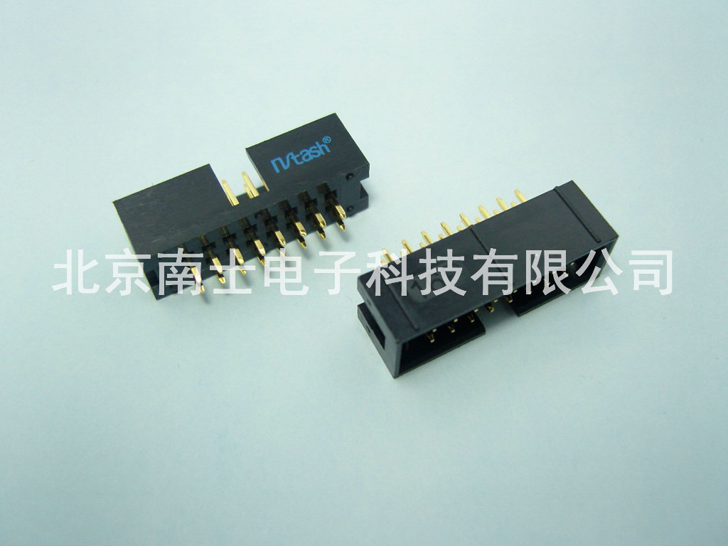 精工南士 DC3-16P 镀金 直针 简易牛角ISP接口JTAG插座2.54mm间距