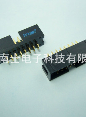 精工南士 DC3-16P 镀金 直针 简易牛角ISP接口JTAG插座2.54mm间距