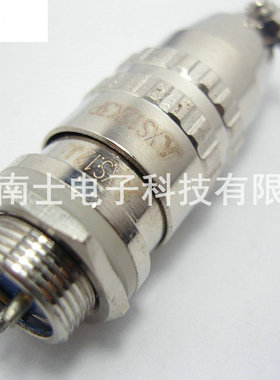 MINSOO 敏烁 XS12 3芯 航空插头 圆形插座 12mm 快速插拔 推拉式