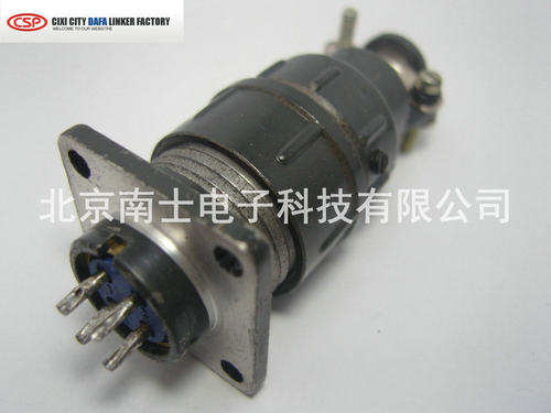 CSP 大发 CX16 4芯 航空插头 法兰插座 开孔16MM连接器 CX16Z4FG1