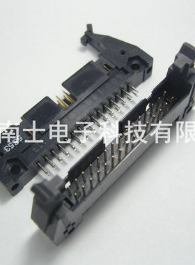 DENK DC2-30P 直脚 直针 ISP接头 JTAG 牛角插座 2.54mm间距 黑色