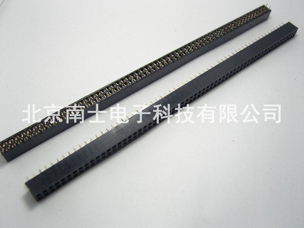 镀金 2*60P 120PIN直插双排座 双排母座 排针插座间距2.54塑高6MM