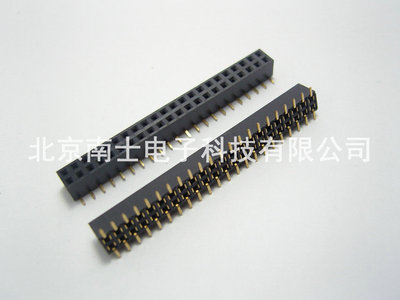 优质 镀金 2*22P 44PIN 贴片 SMT 双排母座 排针插座 间距2.0MM