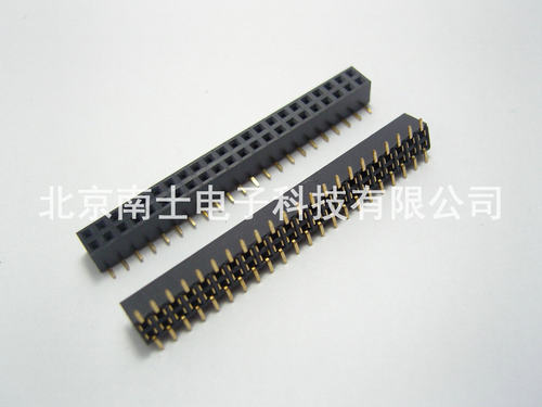 优质 镀金 2*22P 44PIN 贴片 SMT 双排母座 排针插座 间距2.0MM