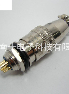 MINSOO 敏烁 XS10 4芯 航空插头 圆形插座 10mm 快速插拔 推拉式