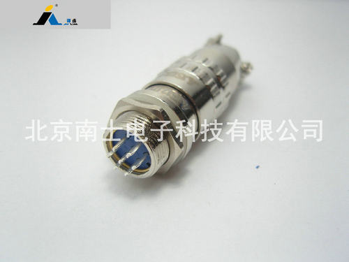 JINLIAN 锦连 XS12 7芯 航空插头 圆形插座 开孔12mm XS12K7P/J7Y