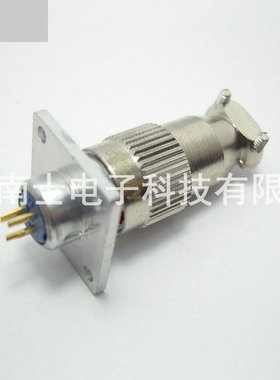 JINLIAN 锦连 XD5 3芯 航空插头 法兰插座 开孔8mm XD5J3A/XD5K3P