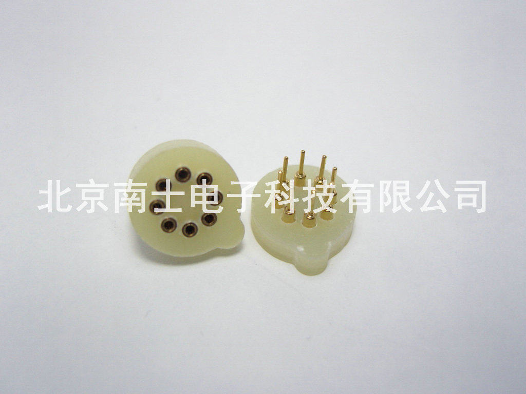 优质 8P圆形IC座 圆孔 晶体 温控插座 玻纤板 集成电路 芯片底座