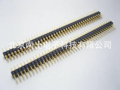 精工南士 镀金2*40P 80PIN双排针 双排圆针 圆孔圆排针间距2.54MM