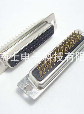 优质镀金HDP44母头 DP44孔 HDB44 DB44接头直插插板式焊板式 黑胶