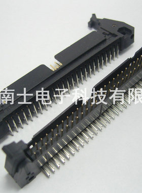 DDK DC2-50P Pin 弯脚 ISP接头 JTAG 牛角插座 2.54mm间距 黑色