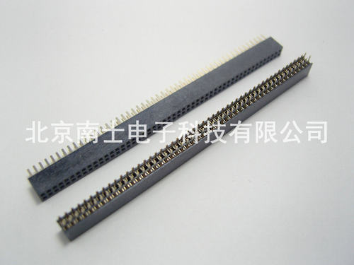 精工南士 镀金2*50P 100PIN双排座 双排母座 排针插座 间距1.27MM
