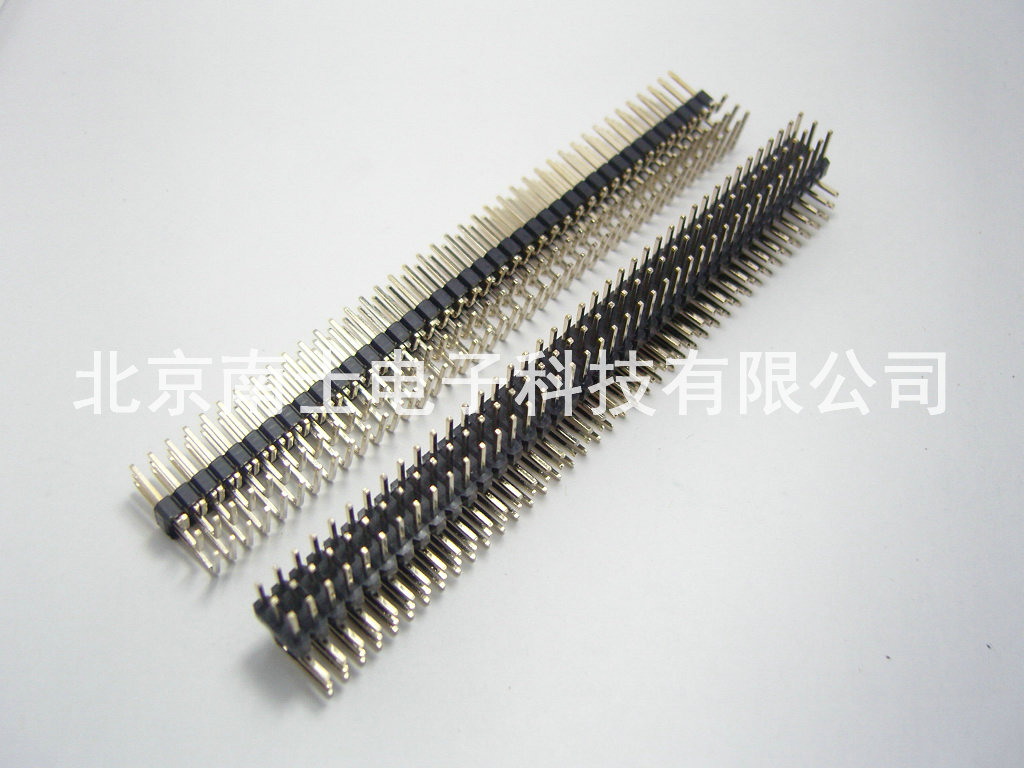 镀金 3*40P 120PIN 间距2.54MM 针长15MM 三排针 三排排针 弯针