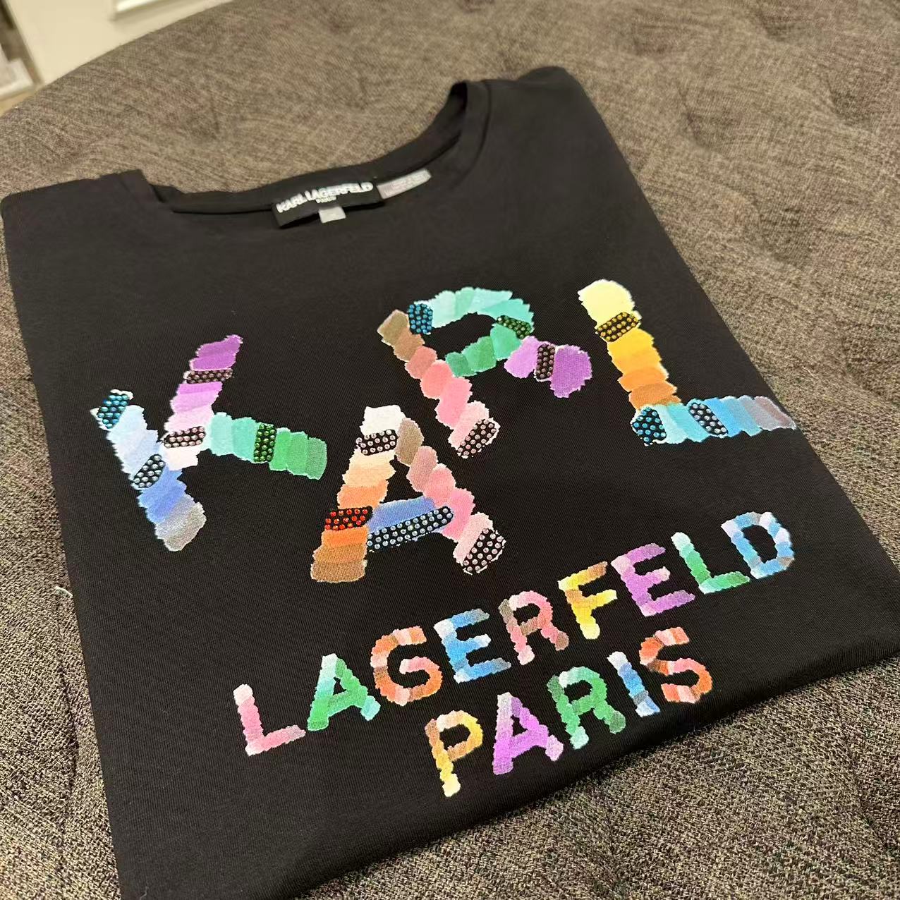 COCO美国代购  Karl Lagerfeld 老佛爷女士短袖 T恤下播不退不换