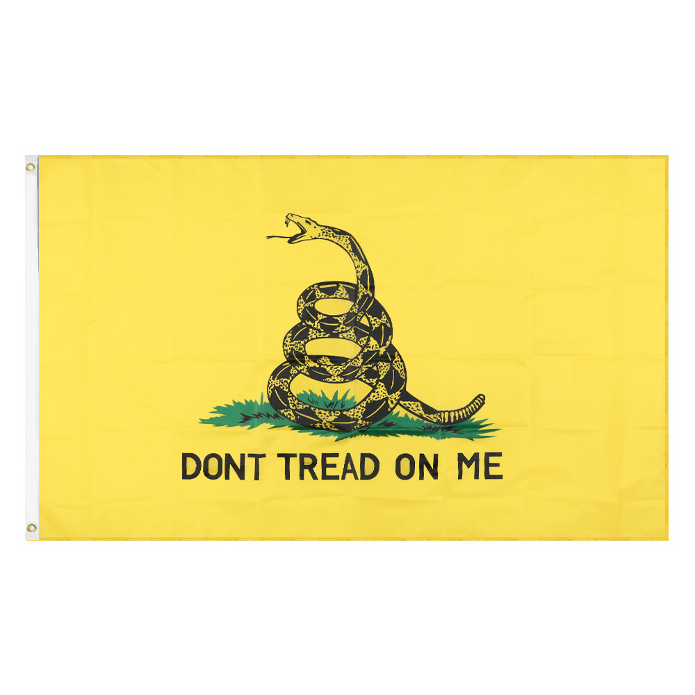 黄蛇旗现货批发dont tread on me 别惹我90*150cm加兹登州旗