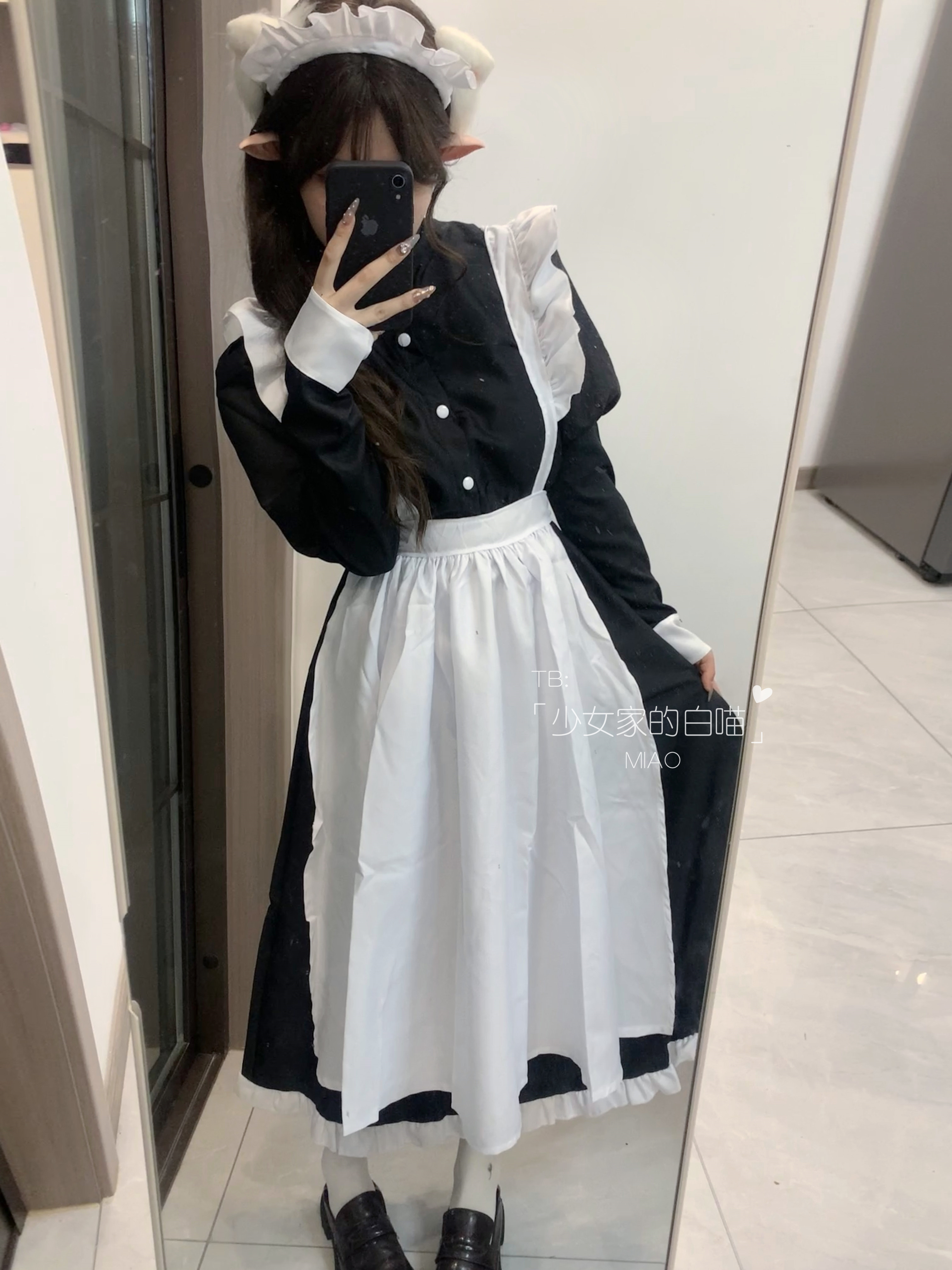 漫展男仆女仆装大佬伪娘长款女仆
