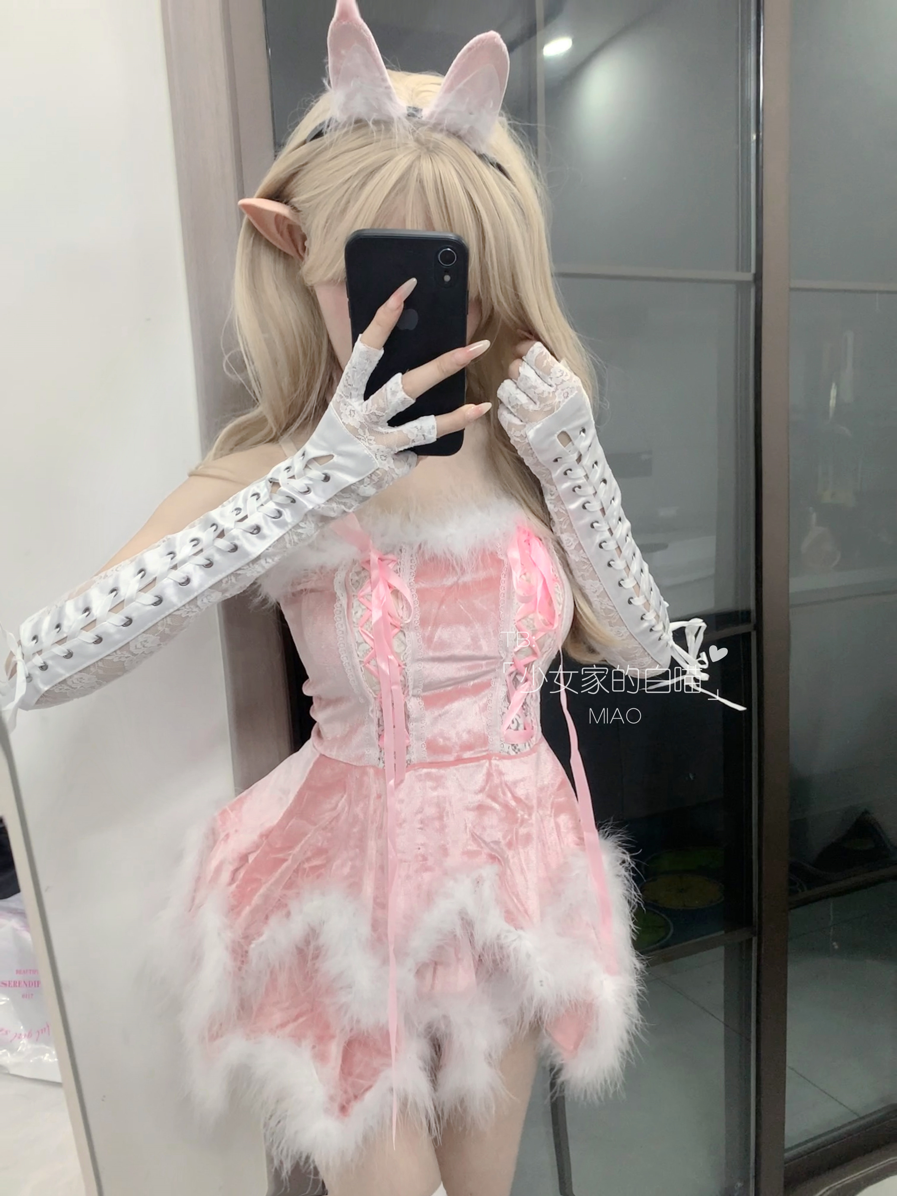 圣诞节网红变装抹胸裙