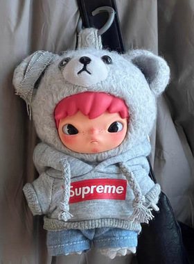 仅衣服】17cm挂件盲盒拉布布一代/二代衣服Labubu娃衣钥匙扣着替