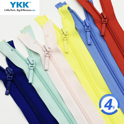 ykk4号尼龙拉链衣服长拉链彩色