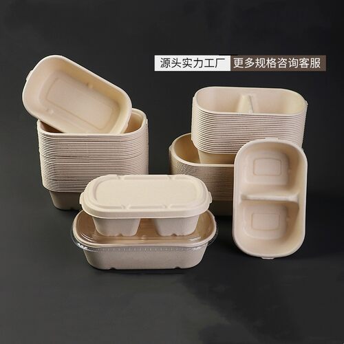 纸浆一次性外卖可降解轻食餐盒