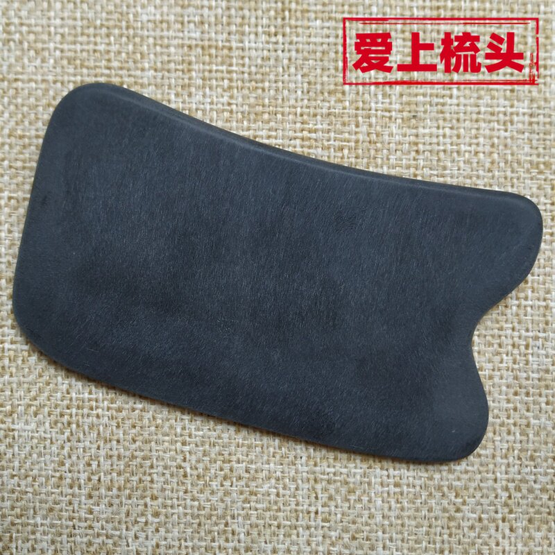 手工纯牛角刮痧板亚光薄出痧定制